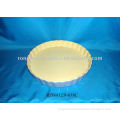 Light Blue Round Ceramic Plate